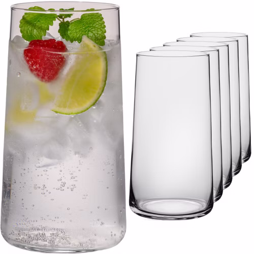 IMPERIAL glass Trinkgläser aus Glas 490ml (max. 550ml) Set 6 Teilig Wassergläser groß