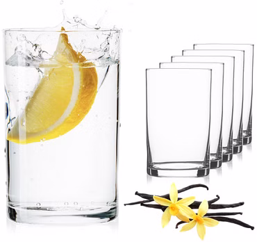 IMPERIAL Glass Gerade Trinkgläser aus Glas 220ml (max. 290ml) Set 6 Teilig Teegläser