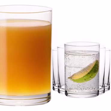 PLATINUX Gerade Trinkgläser 100ml (max. 150ml) Set 6-Teilig Saftgläser aus Glas klein Spülmaschinenfest