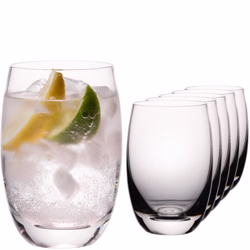 IMPERIAL Trinkgläser Set 6-Teilig - bauchige Wassergläser 425ml aus Crystalline Glas Spülmaschinenfest