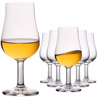 IMPERIAL Nosing Glas 6er Set – Tasting Glas für Whisky & Brandy – 120ml Crystalline Glas Spülmaschinenfest