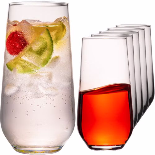 IMPERIAL glass Trinkgläser aus Glas 440ml (max. 520ml) Set 6-Teilig Getränkeglas Wassergläser