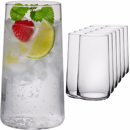 IMPERIAL glass Trinkgläser aus Glas 490ml (max. 550ml) Set 12 Teilig Wassergläser groß