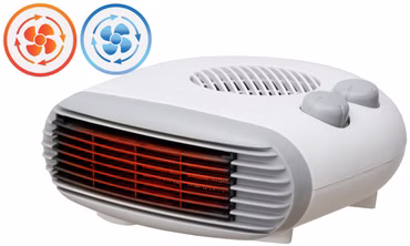 Brollux Elektroheizung 2000W LUX13 mobiles Heizgerät Thermoventilator Heizlüfter Elektroheizkörper weiß mobiler Konvektor 