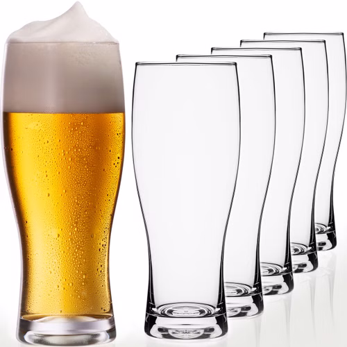 IMPERIAL glass Biergläser 500ml (max. 640ml) Set 6-Teilig Bierseidel Weizengläser 0,5L Glas