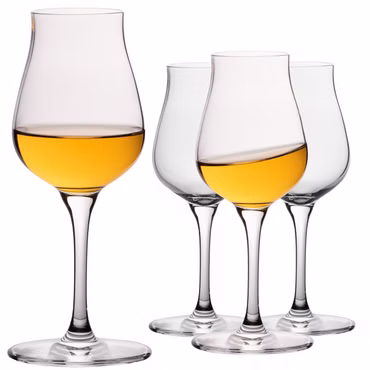 IMPERIAL Nosing Glas 110ml Tasting Glas für Whisky & Cognac aus Crystalline Glas Set 4 Stück Spülmaschinenfest