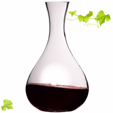 IMPERIAL glass Bauchiger Dekanter 1900ml Weinkaraffe aus Crystalline Glas "Havanna" Weindekanter Handgefertigt 