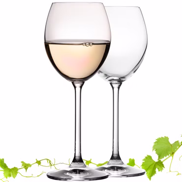 IMPERIAL glass Weißweingläser 250ml "Venedig" Set 6-Teilig Riesling Glas aus Crystalline Glas Weingläser Spülmaschinenfest