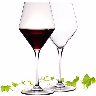 IMPERIAL glass Rotweingläser 375ml Serie "Rom" Set 2-Teilig Bordeauxgläser aus Crystalline Glas