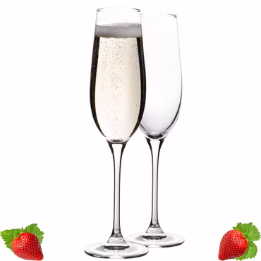 IMPERIAL glass Sektkelche 180ml Set 2-Teilig Sektgläser "Havanna" aus Crystalline Glas Spülmaschinenfest