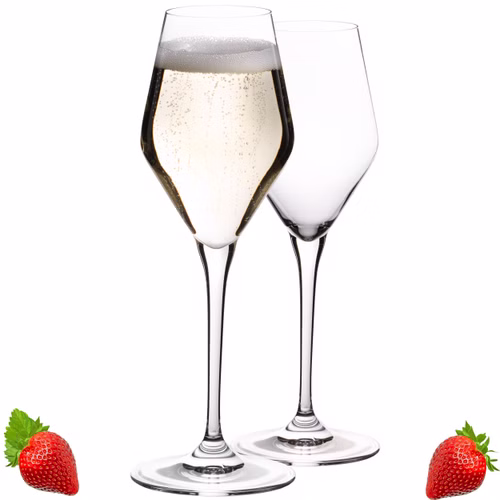 IMPERIAL glass Sektgläser 170ml Serie "Rom" Set 2-Teilig Champagnergläser aus Crystalline Glas Spülmaschinenfest