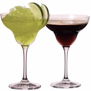 IMPERIAL glass Margaritagläser Set 2 Stück – Margarita Gläser 290ml aus Crystalline Glas Spülmaschinenfest