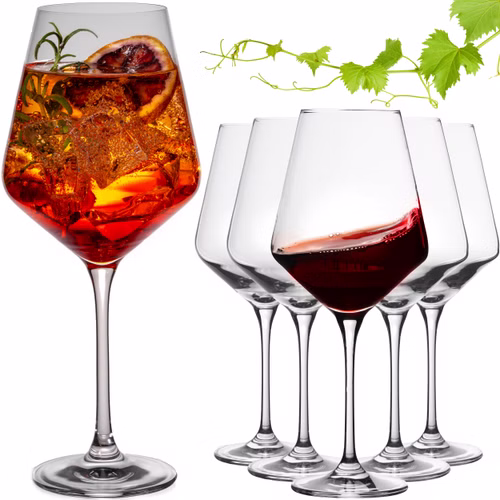 IMPERIAL glass Aperitif Glas Set 6x 580ml aus Crystalline Glas spülmaschinenfest "Athen"