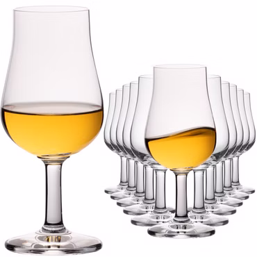 IMPERIAL Nosing Glas 12er Set – Tasting Glas für Whisky & Brandy – 120ml Crystalline Glas Spülmaschinenfest