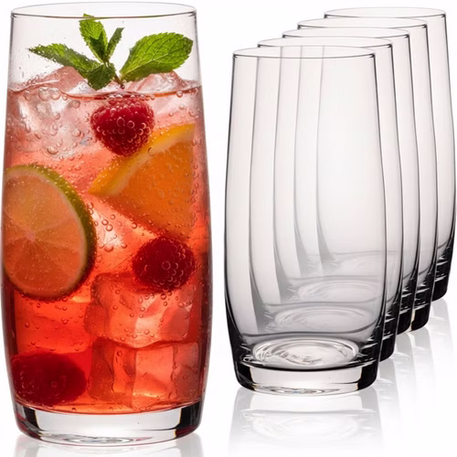 IMPERIAL glass Trinkgläser 440ml 6er Set Longdrinkgläser aus Glas, spülmaschinenfest