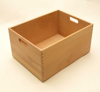 Holzkiste Holzbox aus Buche lackiert 40 x 30 x 21 cm Wohn-Accessoires