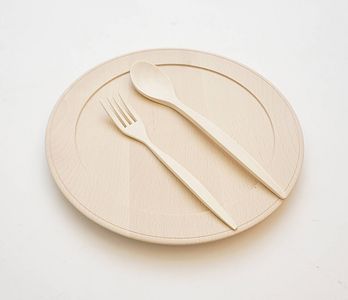 Gabel und Löffel aus Holz Wohn-Accessoires Haushalt - Böttcherwaren