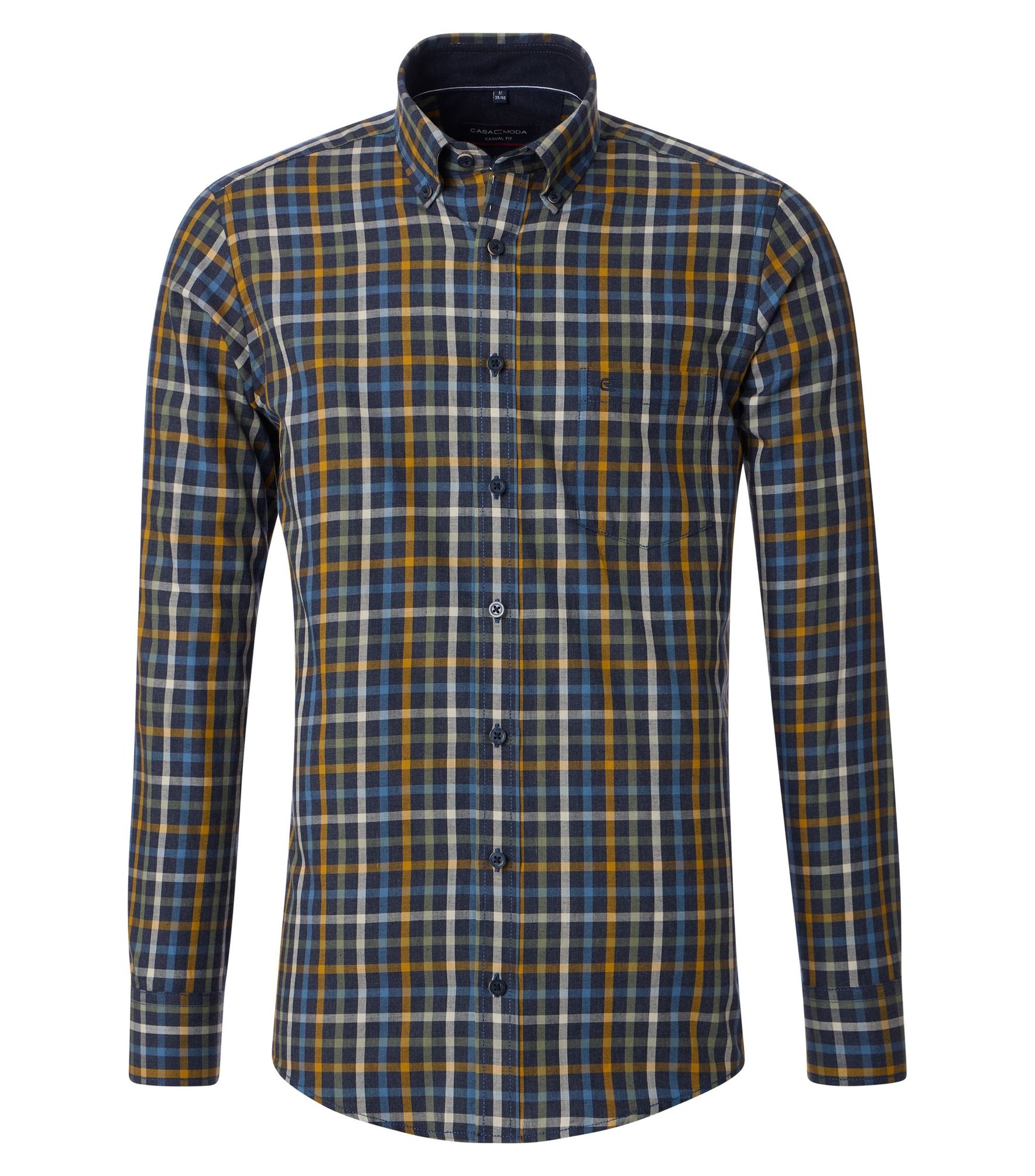 Casa Moda Casual Fit Herren Freizeit Hemd Langarm (444304100