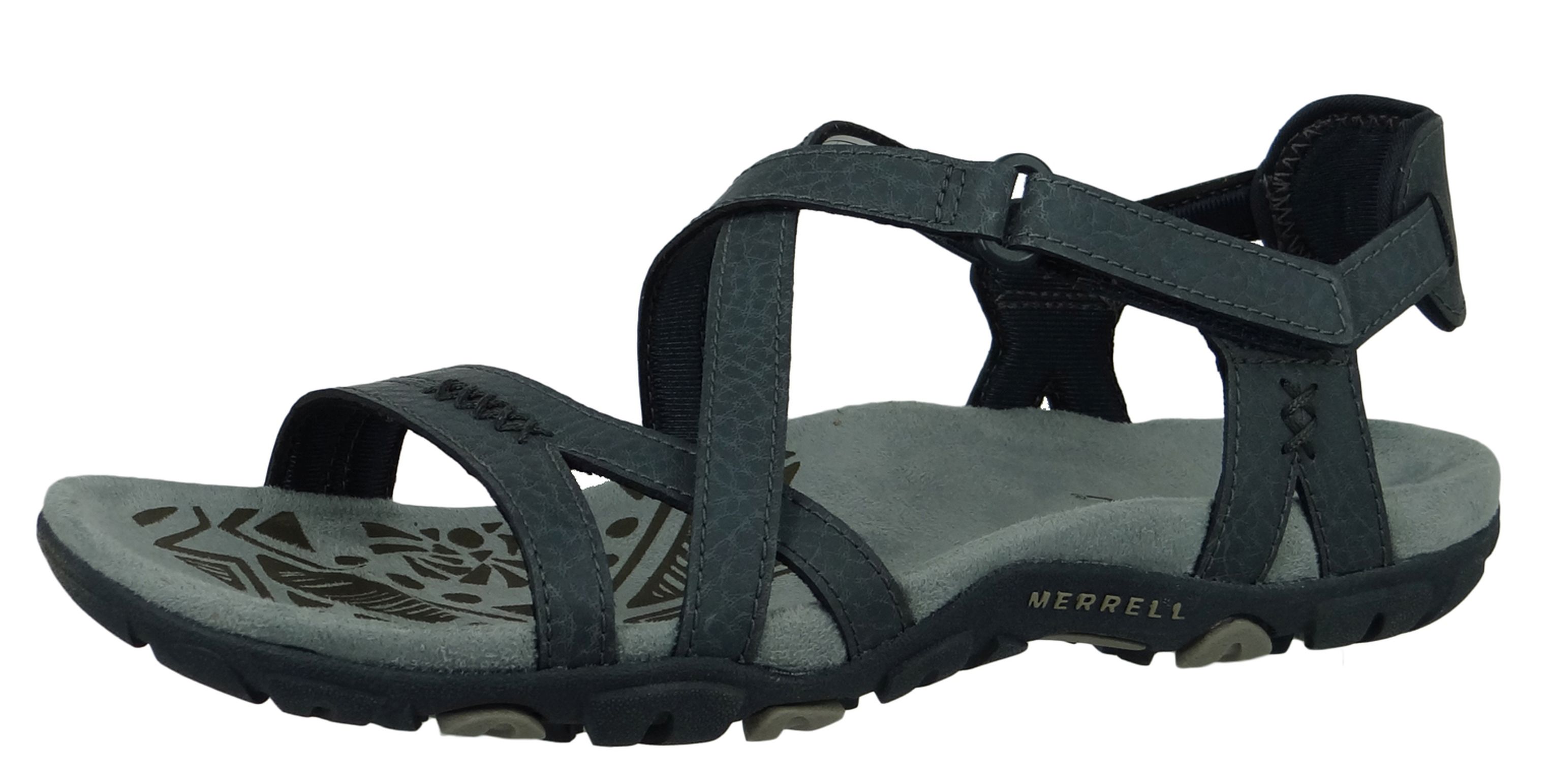 Merrell Sandspur Rose Leather J98772 Damen Slate Blau Merrell »J98772« Sandale, Farbe: Slate (Blau)Modell