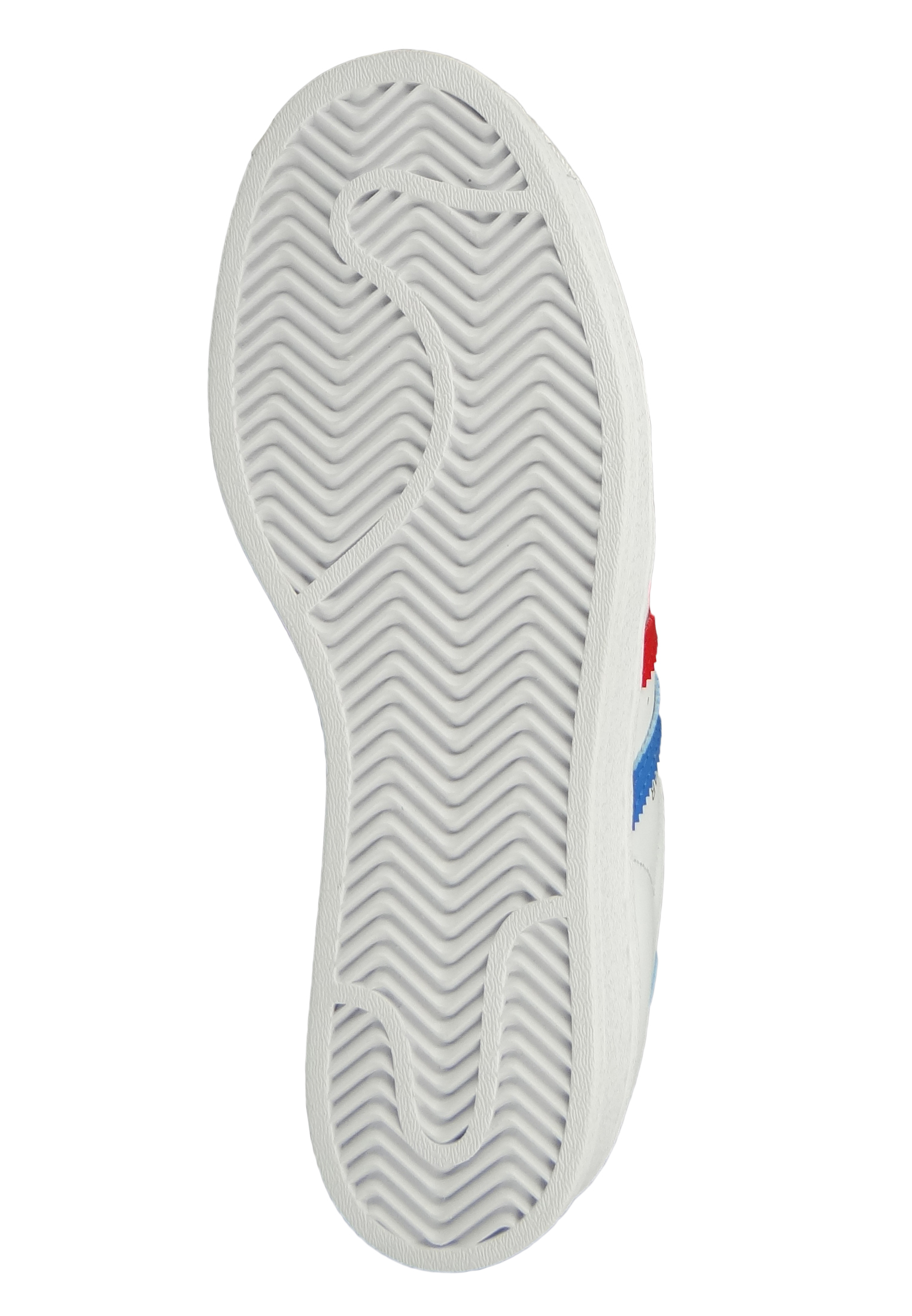 Adidas Originals Dames Faible Sneaker Superstar H68095 blanc white-true  blue gold metallic cuir | Boutique en ligne plentyShop LTS