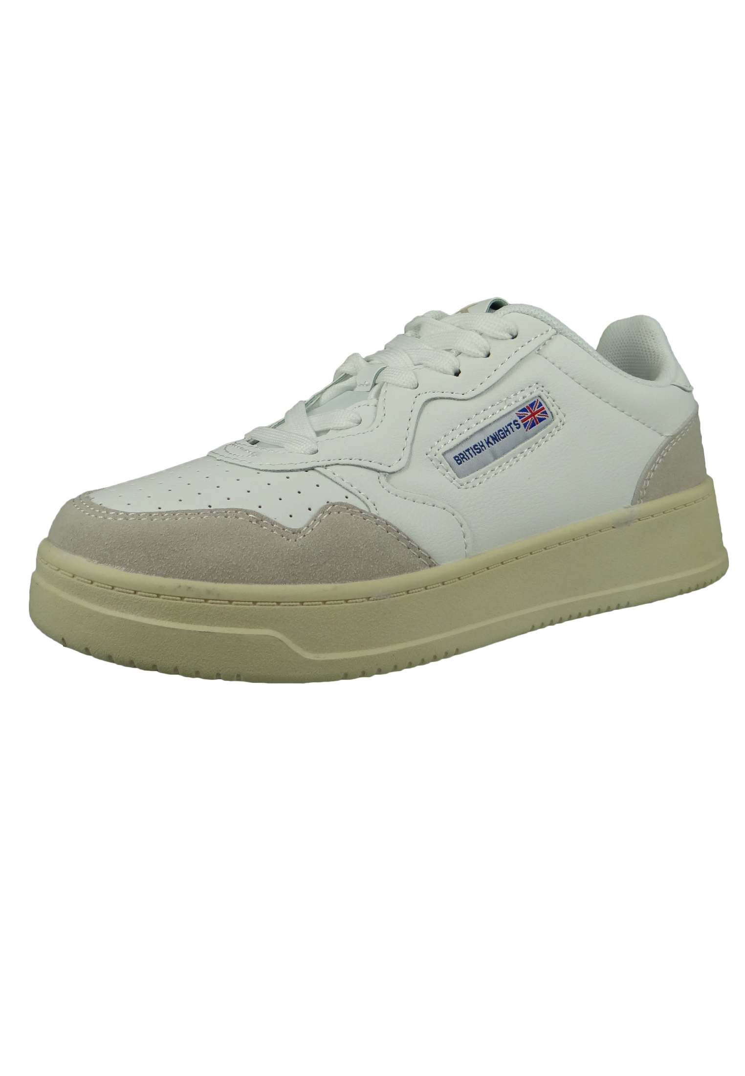 white leatherette sneaker