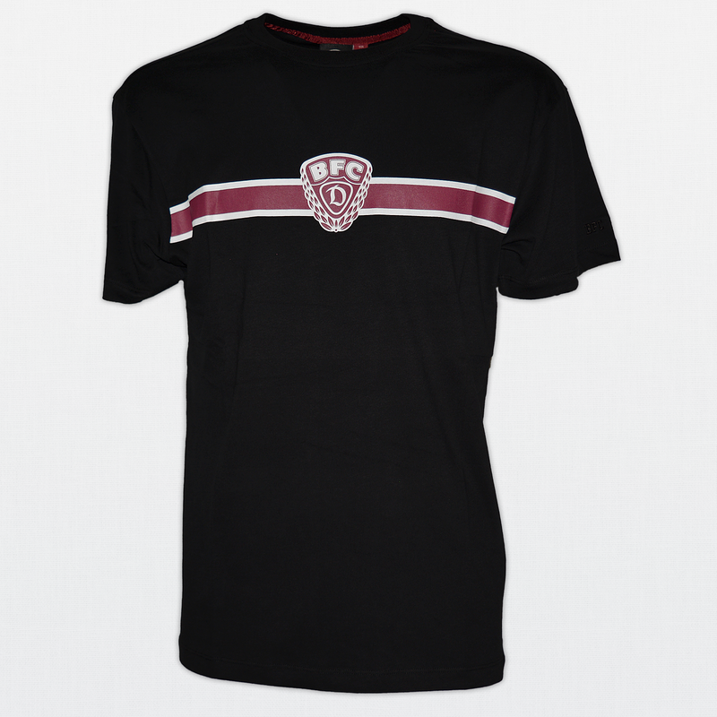 T-Shirt Striped Logo black