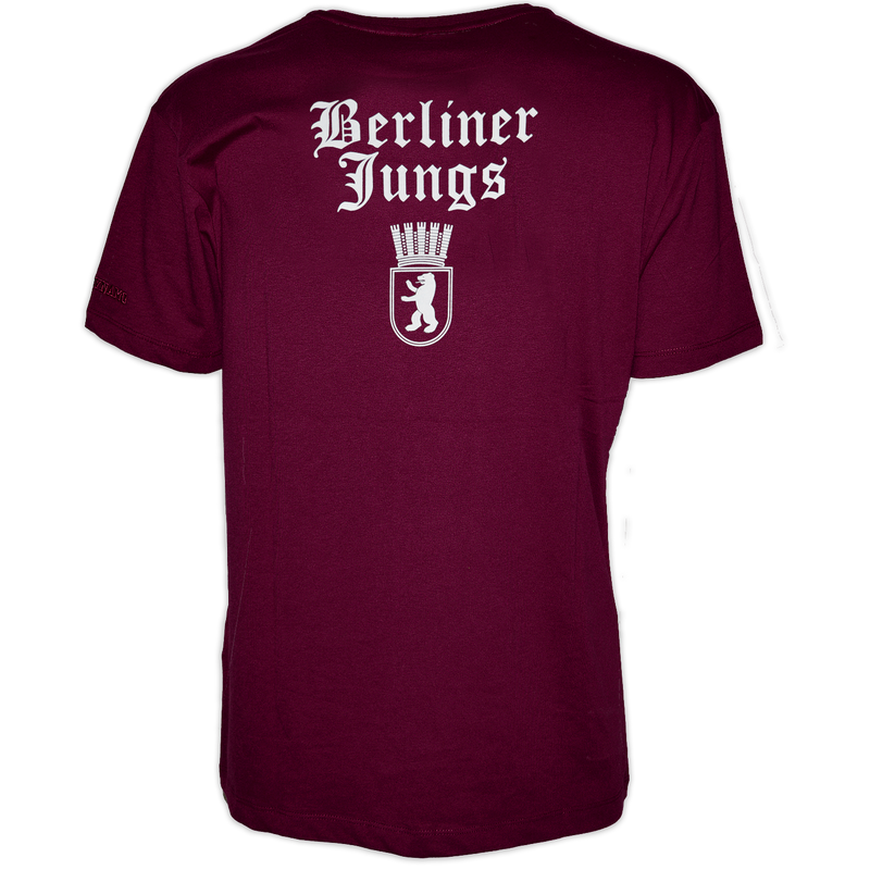 T-Shirt Berliner Jungs weinrot