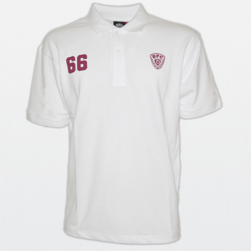 Polo-Shirt 66 Logo white