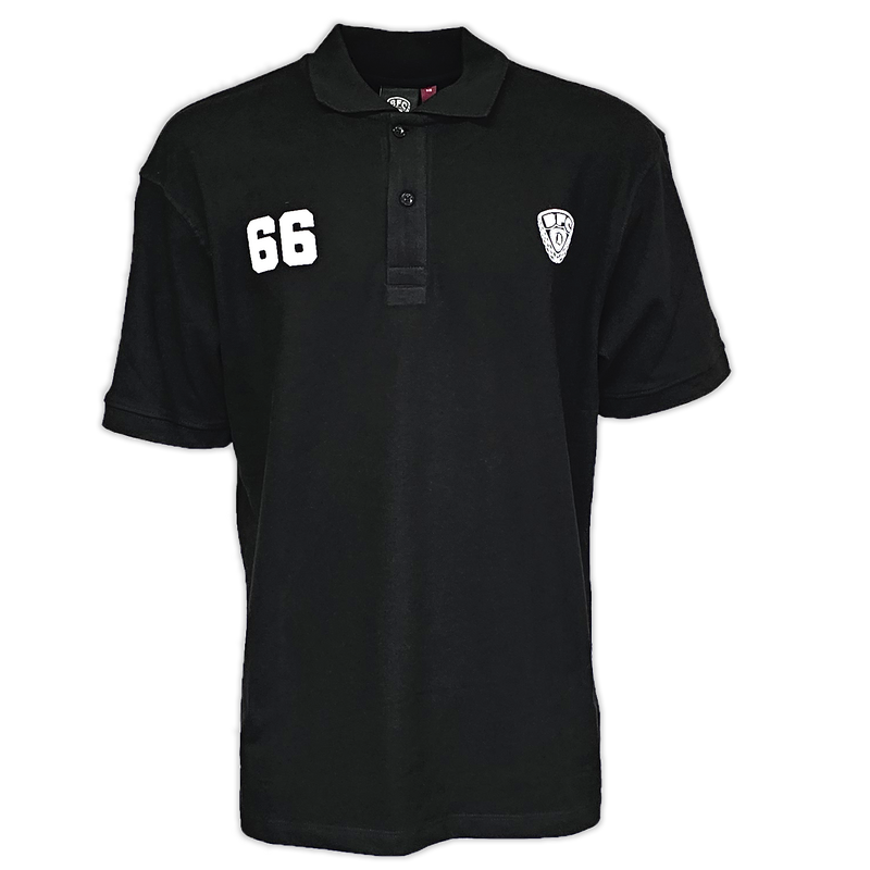 Polo-Shirt 66 Logo black