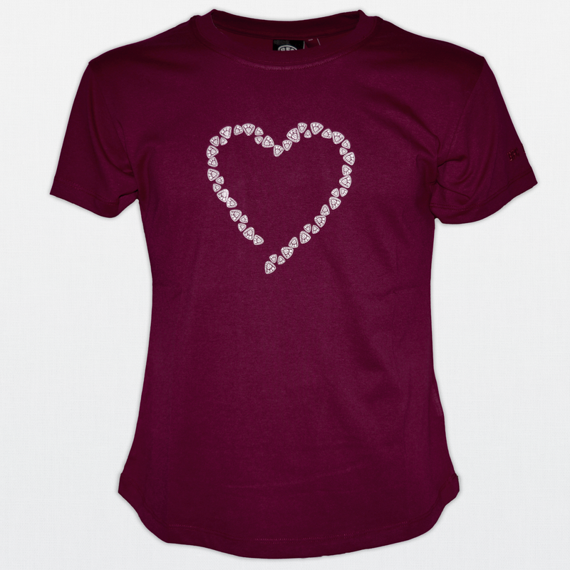 T-Shirt Heart wine