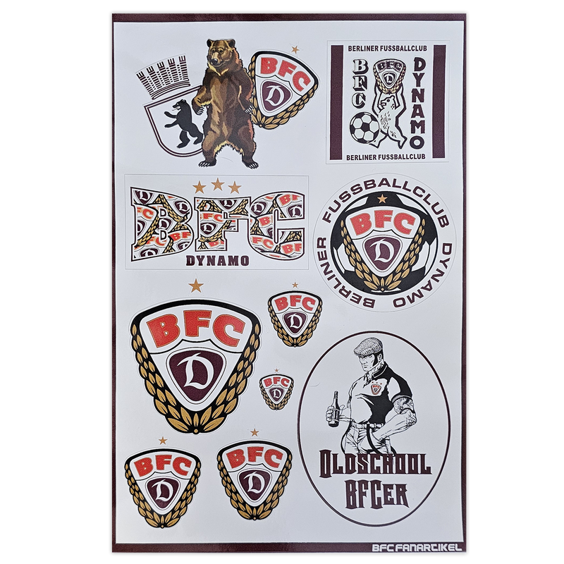 Aufkleberbogen Logos
