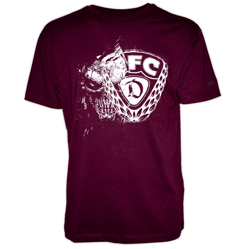 T-Shirt Skull Keule  wine