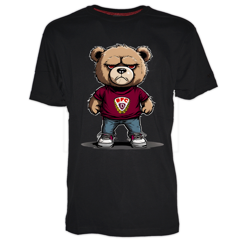 T-Shirt Bär schwarz