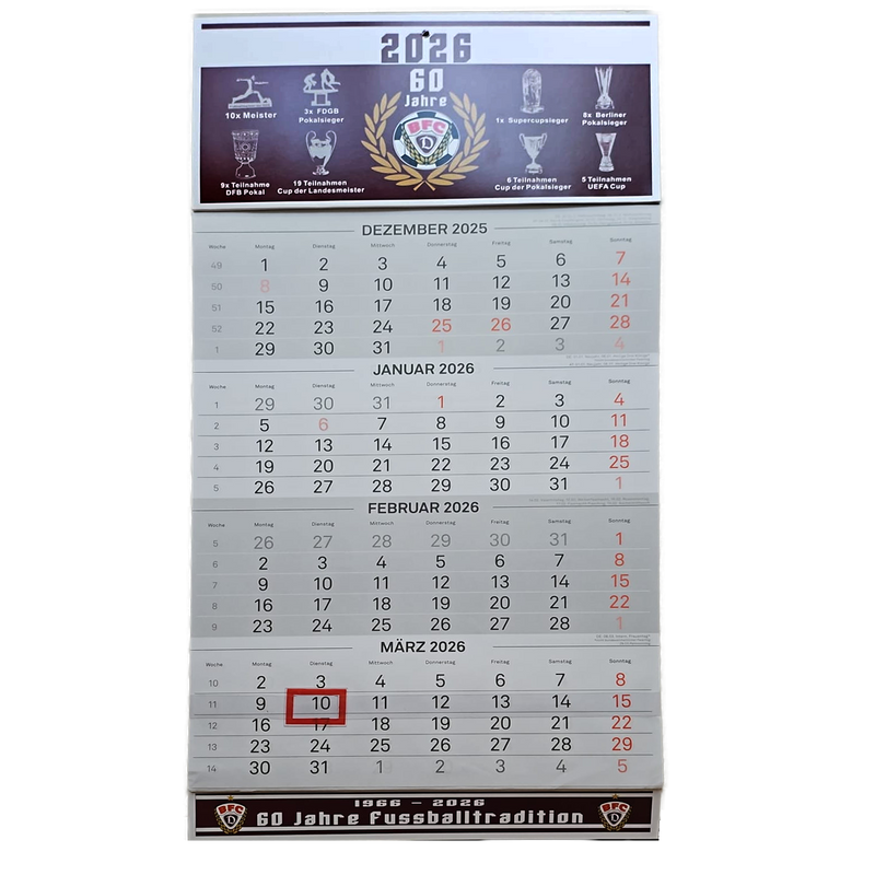 4-Monats Wandkalender 2026 4-Monats Wandkalender 2026