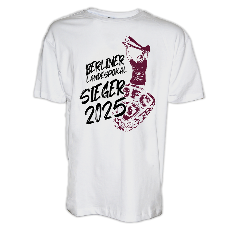 T-Shirt Pokalsieger 2025 weiß T-Shirt Pokalsieger 2025 weiß