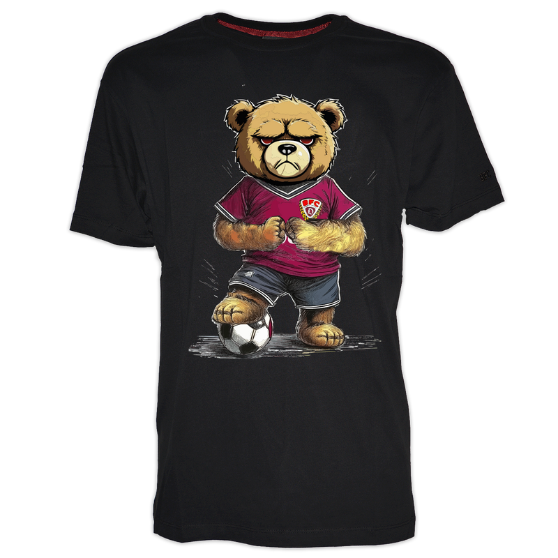 T-Shirt Angry Bär Fußball schwarz T-Shirt Angry Bär Fußball schwarz