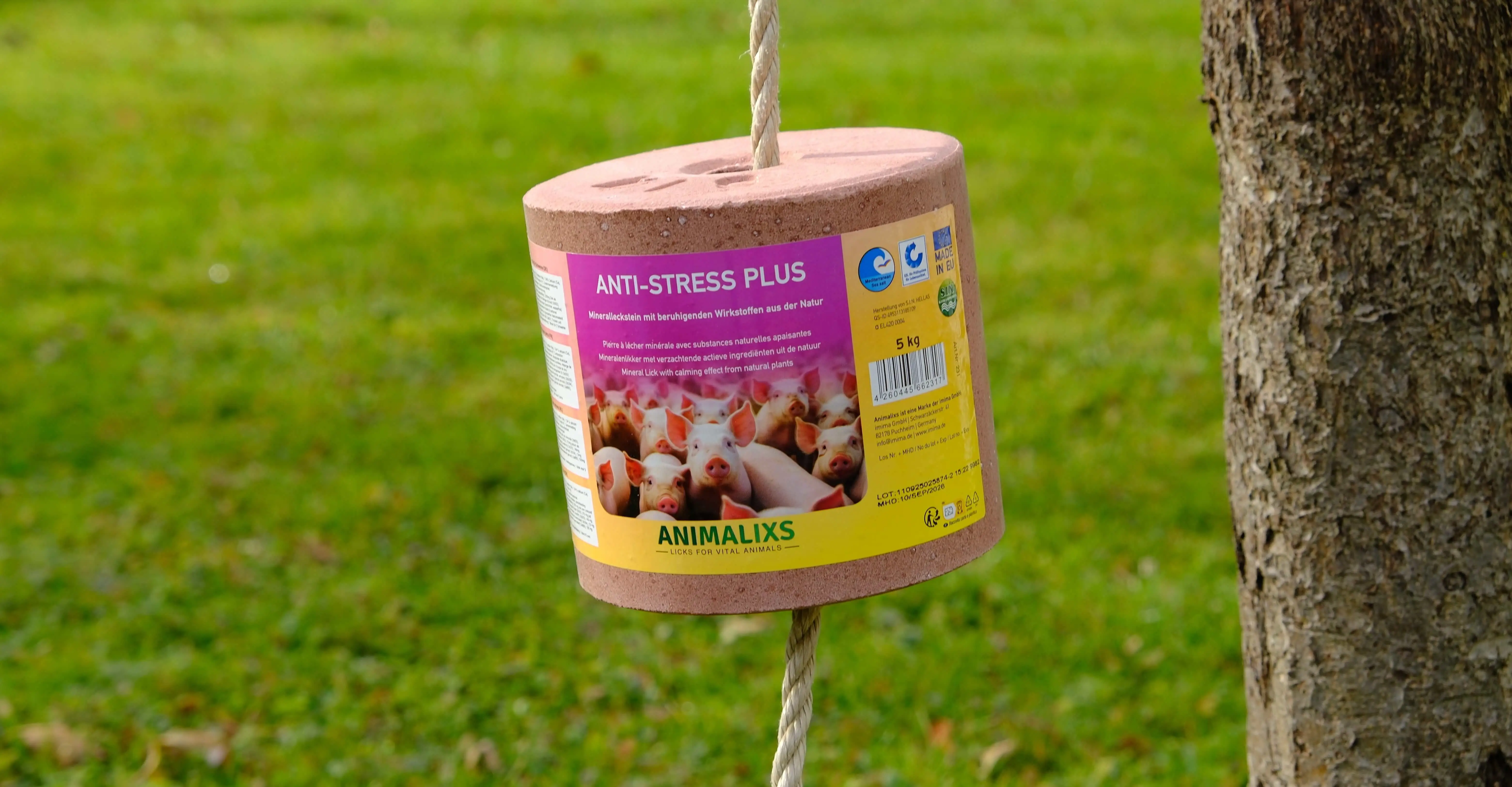 Anti-Stress Plus Leckstein für Schweine