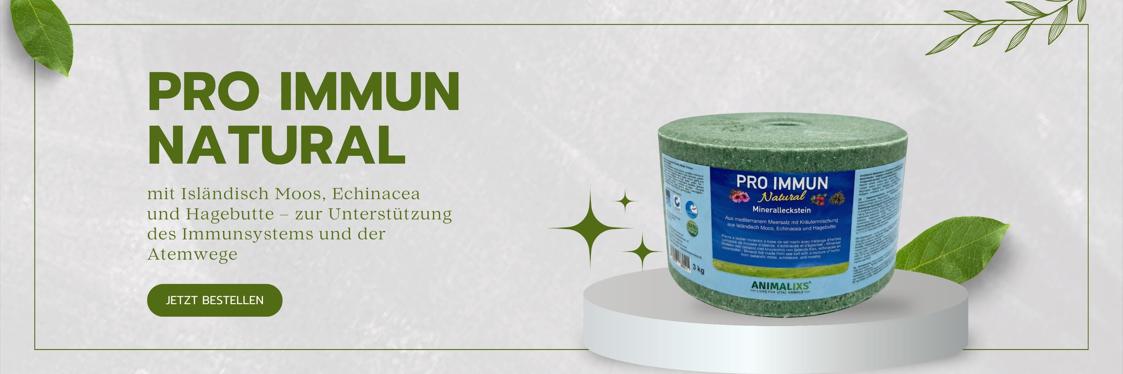     PRO IMMUN Natural Mineralleckstein, 3kg