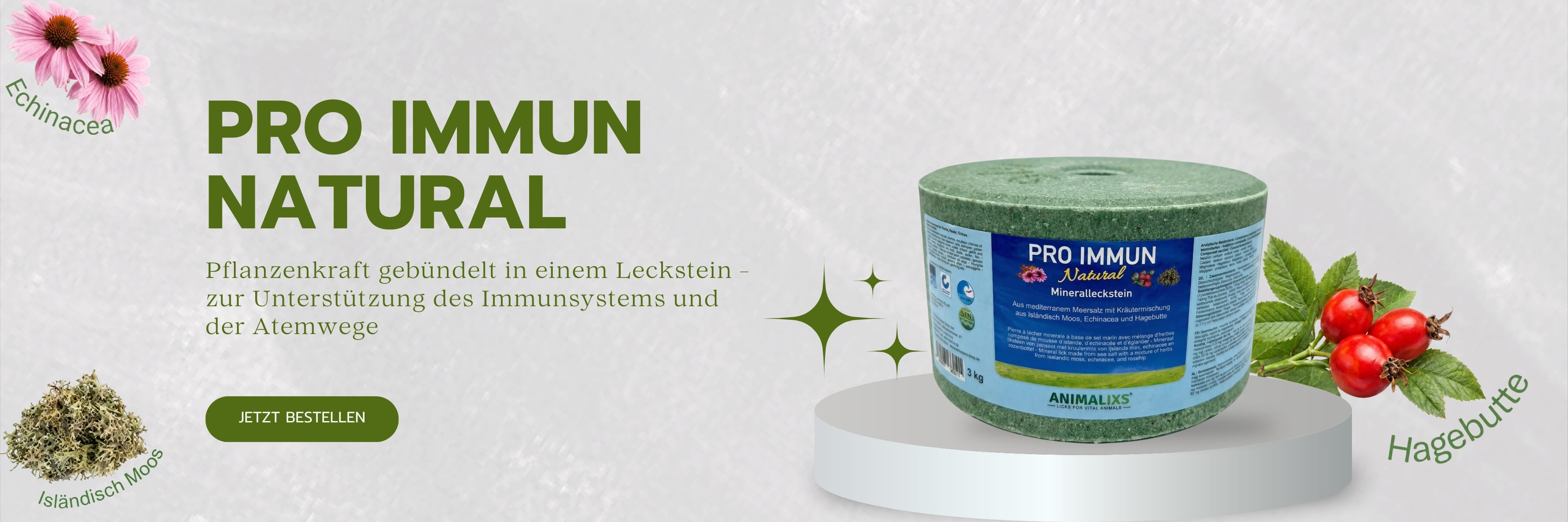     PRO IMMUN Natural Mineralleckstein, 3kg