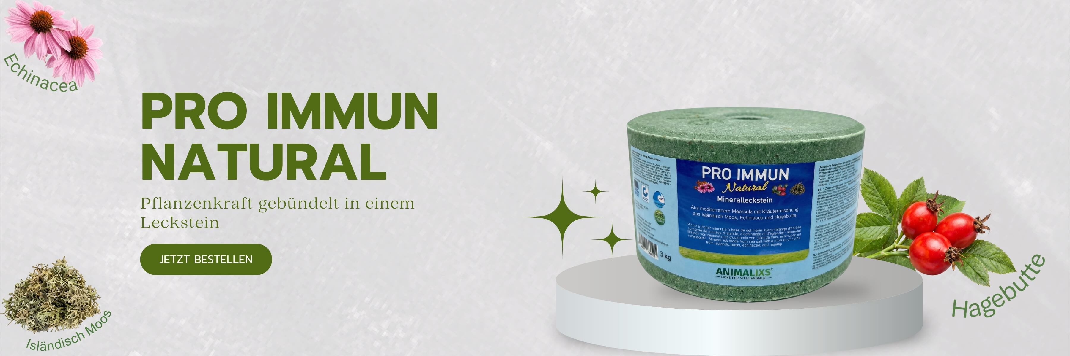     PRO IMMUN Natural Mineralleckstein, 3kg