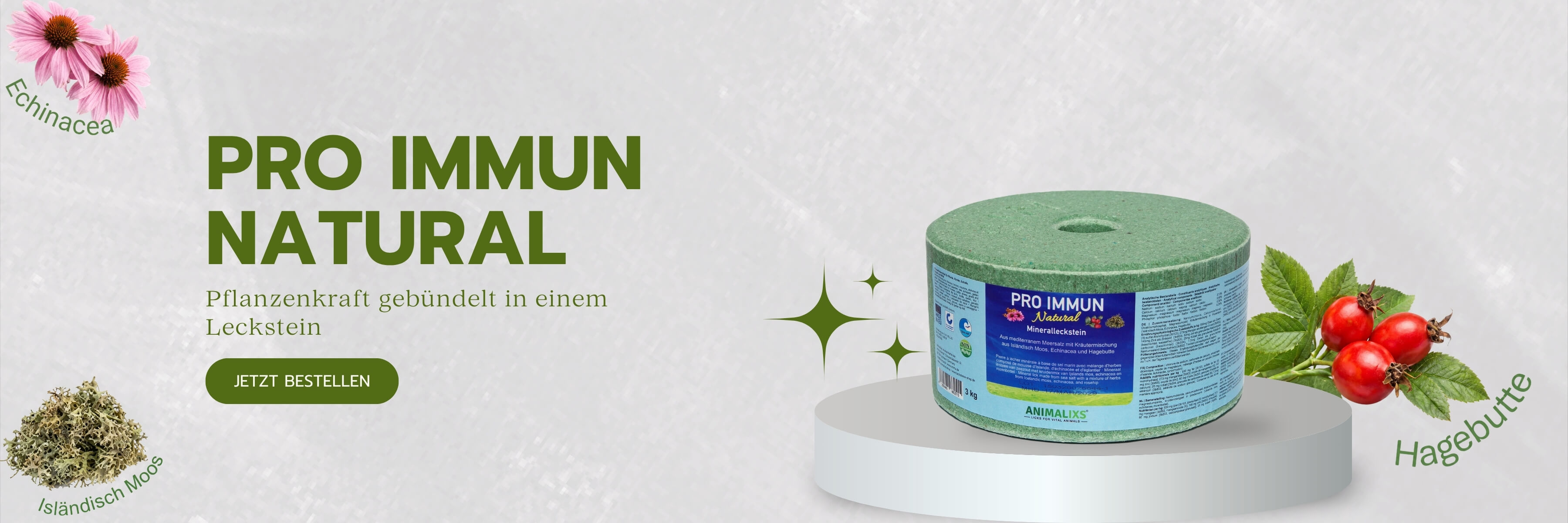     PRO IMMUN Natural Mineralleckstein, 3kg