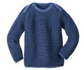 Disana 31302XX - Melange-Pullover Wolle blau Disana 31302XX - Melange-Pullover Wolle blau