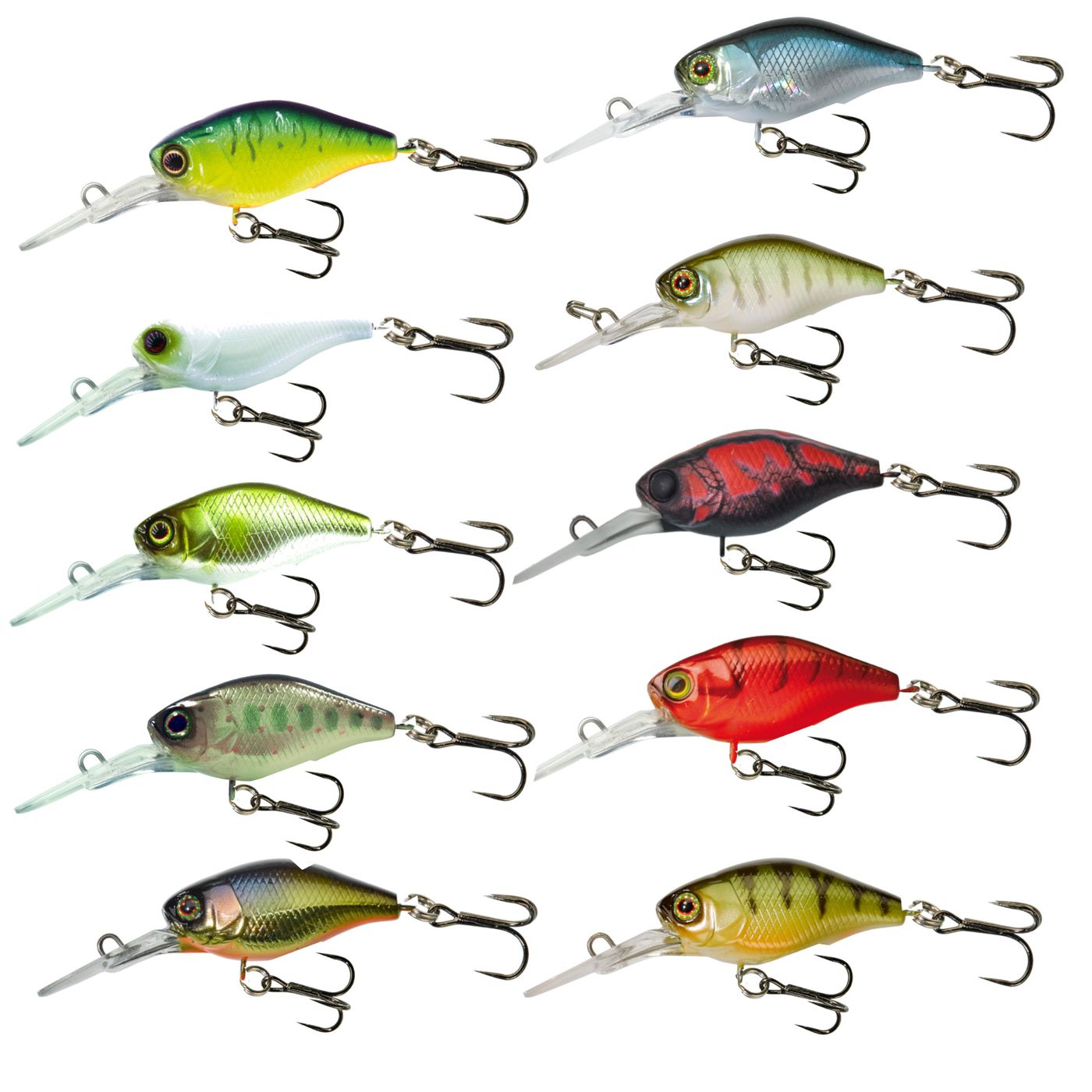 Illex Deep Diving Chubby 38 – Petit Crankbait Jackall, Plongée 2-3,3 M, Flottant – Idéal Truites Et Eaux Centrales