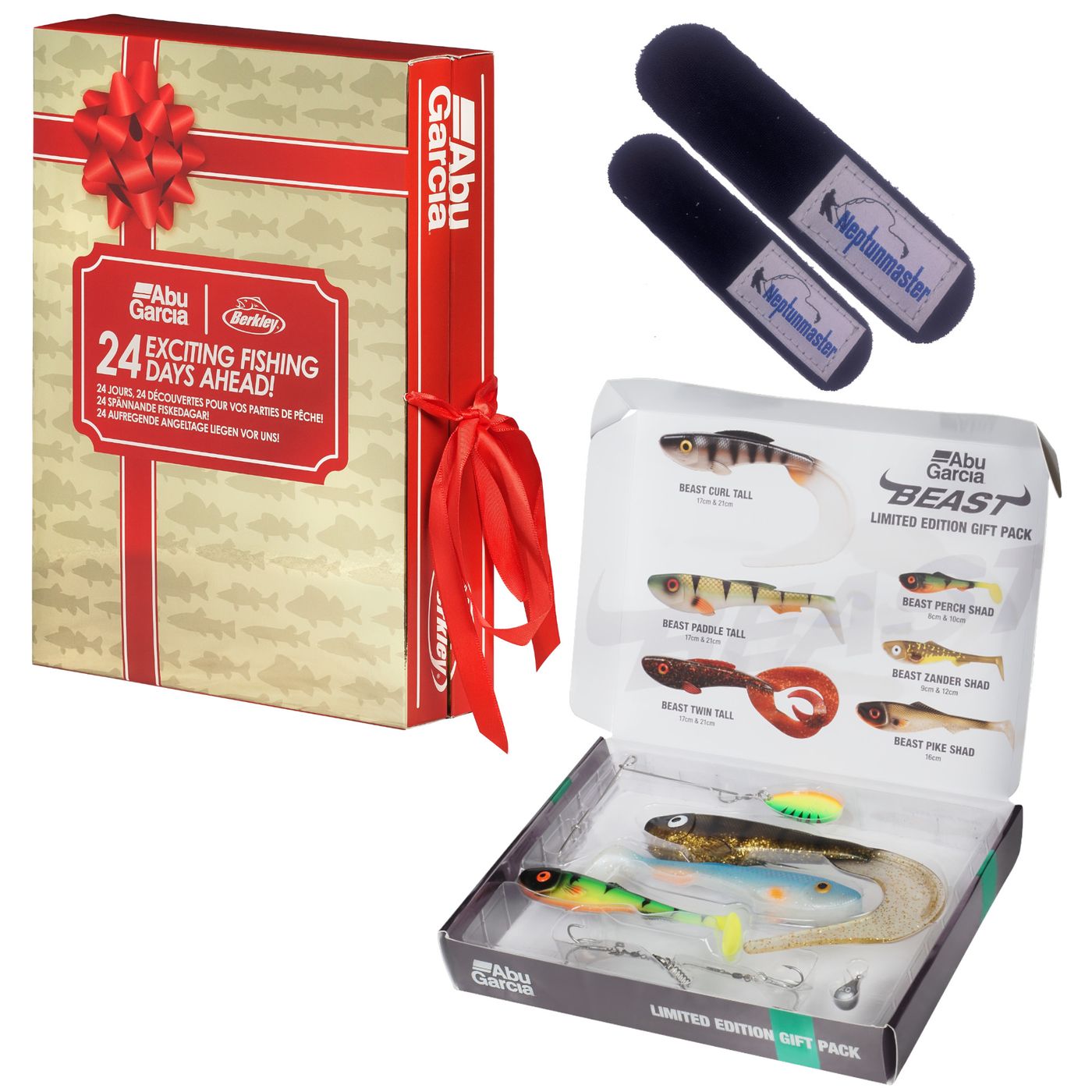 Neptunmaster Set 1 Adventskalender + Geschenkbox + Rutenband