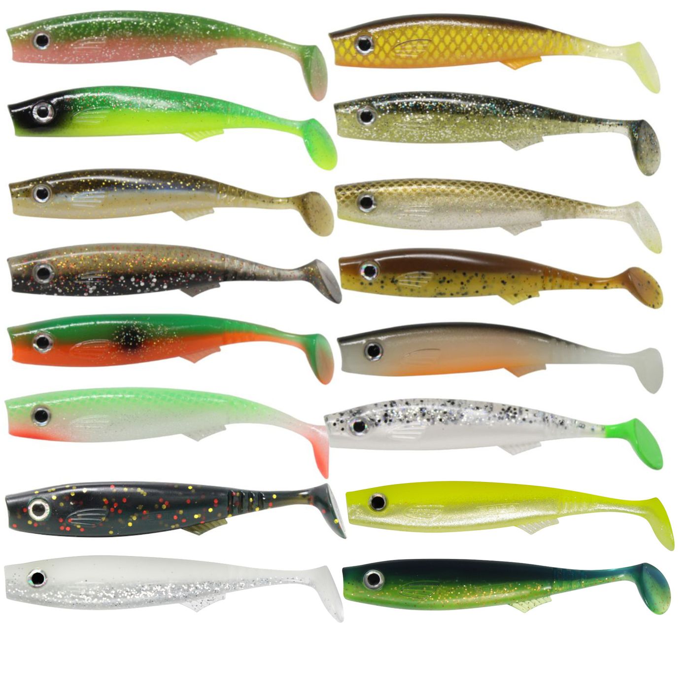 Seika Pro Speed Shad Esca FTM - Pesce In Gomma Per Luccio E Persico