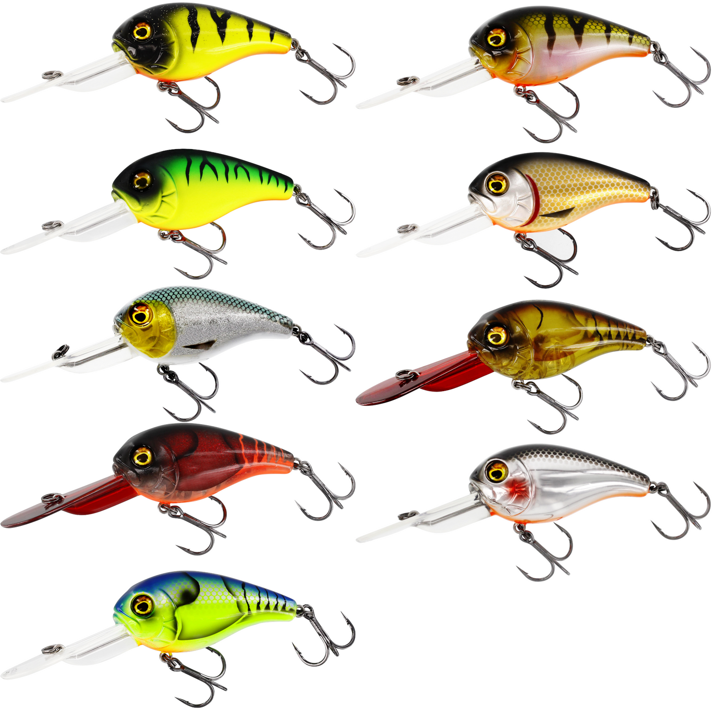 Nays CRNK SR DR Crankbait Wobbler 50 65 75 – Leurre Artificiel Brochet Sandre Perche