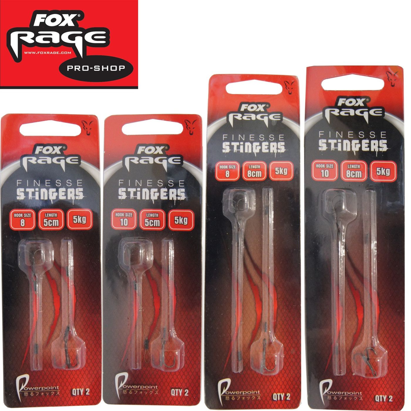Fox Rage Finesse Stinger Angsthaken 5cm / 5kg / Gr. 10