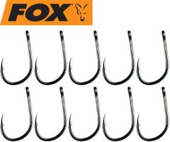 Gr. 2-10 Angelhaken für Karpfenmontagen Haken Fox Karpfenhaken S3 Kuro Hook
