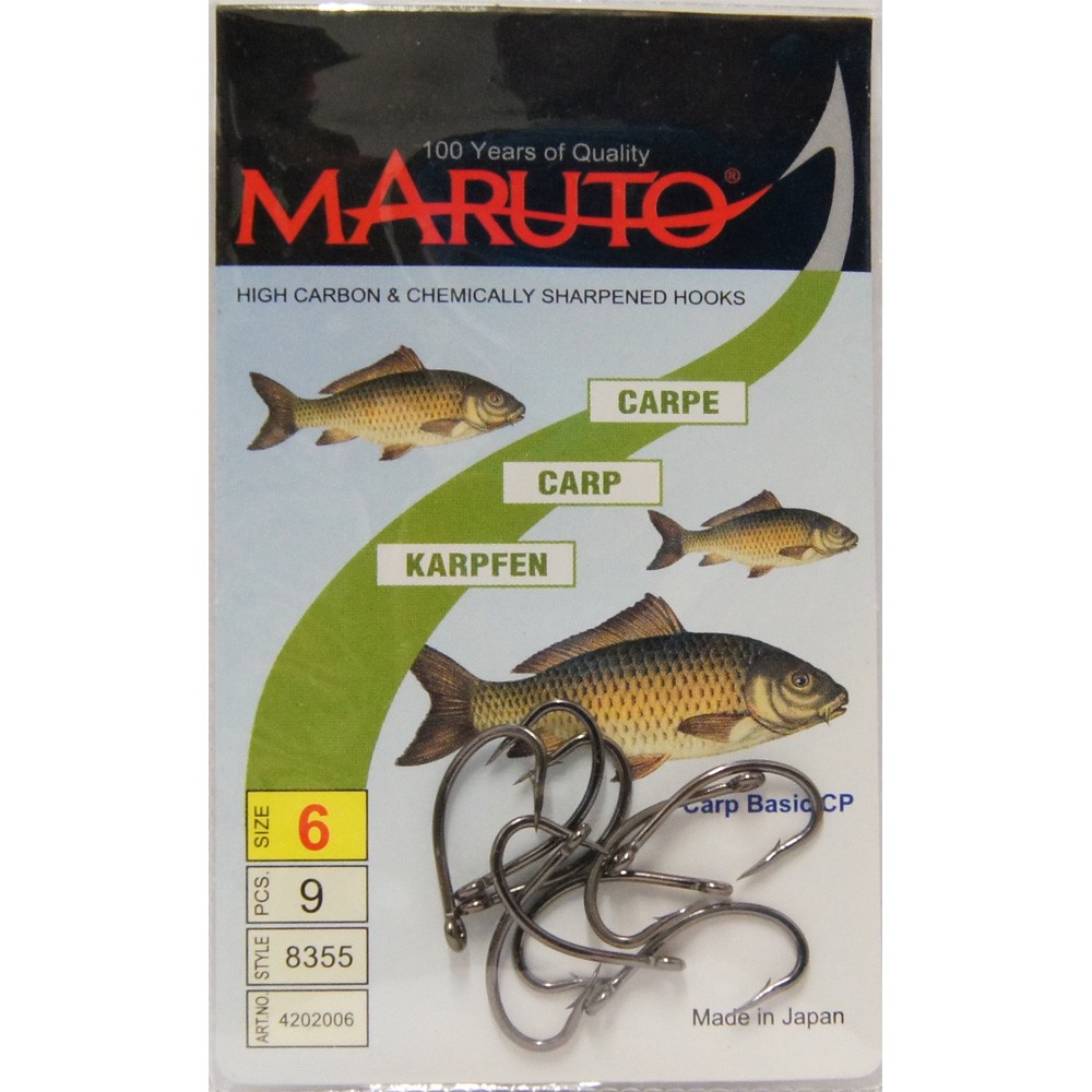 Owner Carp CT3 Haken Karpfenhaken mit Teflonbeschichtung Karpfen Angelhaken