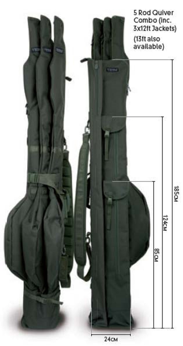 Fox Royale Rutentasche 5Rod Quiver Combo inkl. 3x 12ft Single Jacket